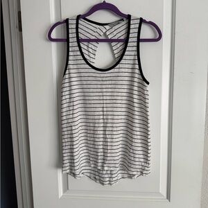 ATHLETA, navy/wht, keyhole back, worn 1x